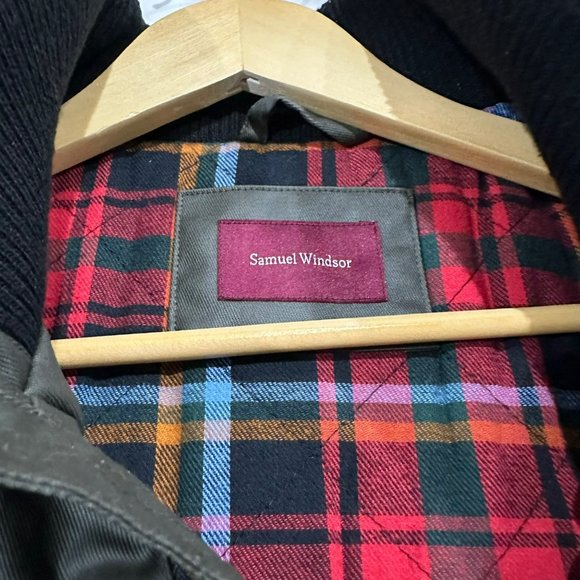 Samuel Windsor Jacket Men's XL Olive Button Parka Utility Coat Flannel Lining - Picture 5 of 13